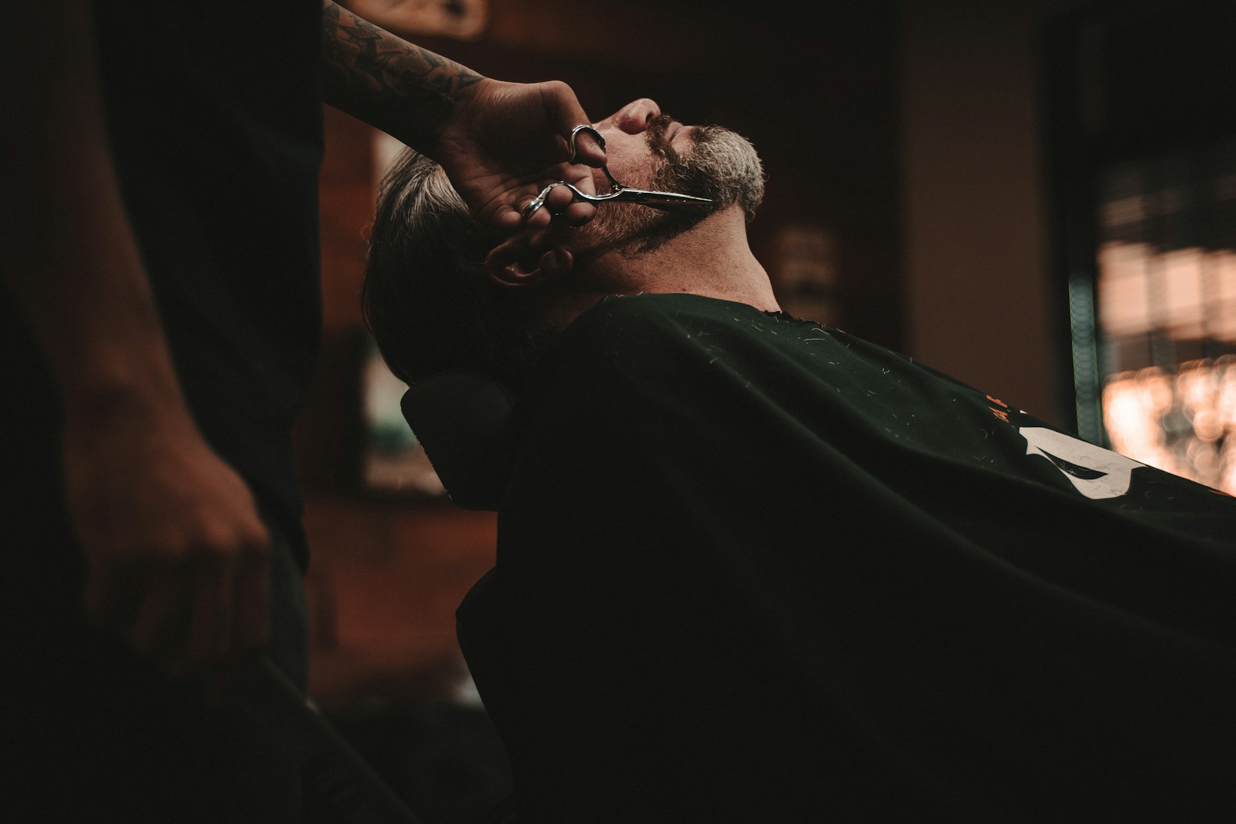 Herramientas y ambiente de barbería